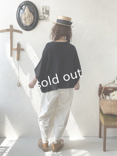 画像12: 08mab/デザインニットプルオーバー・黒