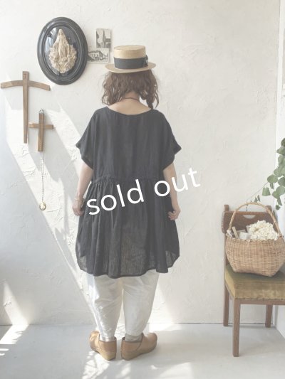 画像11: 08mab/リネンシャンブレーウエストリボンチュニック・ベージュ