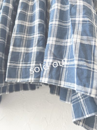 画像6: MARCHE' DE SOEUR／ギャザープルオーバー・ブルーグリーンチェック