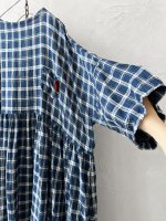 画像5: MARCHE' DE SOEUR／ギャザーワンピース・ブルーグリーンチェック (5)
