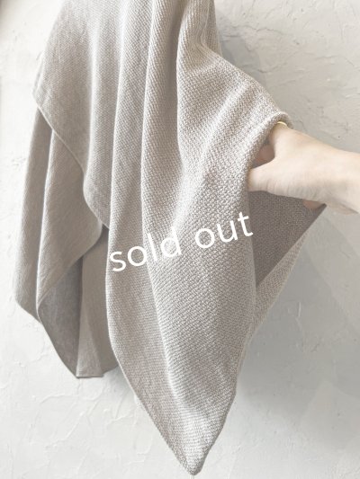 画像3: 08mab/デザインニットプルオーバー・ベージュ