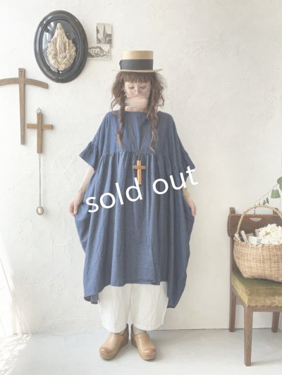 画像9: sorte cuff／インディゴフレアワンピース