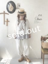 08mab/タンクトップ×トップスset・グレー×オフ