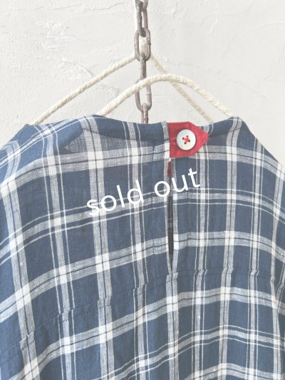 画像8: MARCHE' DE SOEUR／ギャザーワンピース・ブルーグリーンチェック