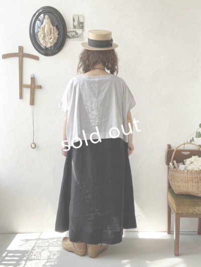 画像17: 08mab/ノースリーブワンピース×トップスset・黒×ライトグレー