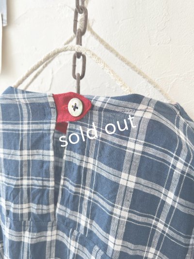 画像9: MARCHE' DE SOEUR／ギャザープルオーバー・ブルーグリーンチェック