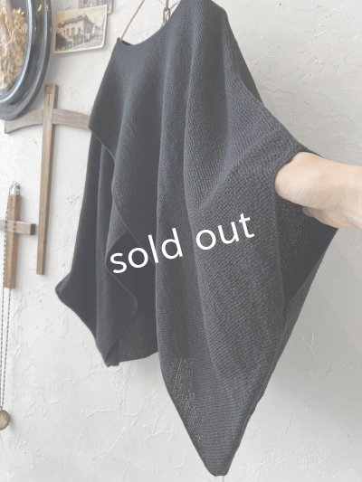 画像4: 08mab/デザインニットプルオーバー・黒