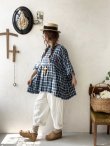 画像11: MARCHE' DE SOEUR／ギャザープルオーバー・ブルーグリーンチェック (11)