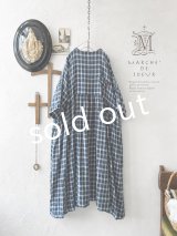 MARCHE' DE SOEUR／ギャザーワンピース・ブルーグリーンチェック