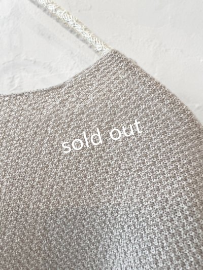 画像5: 08mab/デザインニットプルオーバー・ベージュ