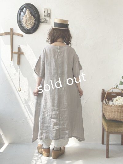 画像10: 08mab/リネンシャンブレーAラインワンピース・黒