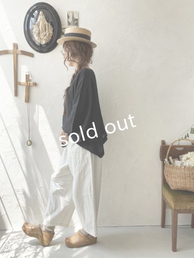 画像8: 08mab/リネンシャンブレーワイドプルオーバー・黒