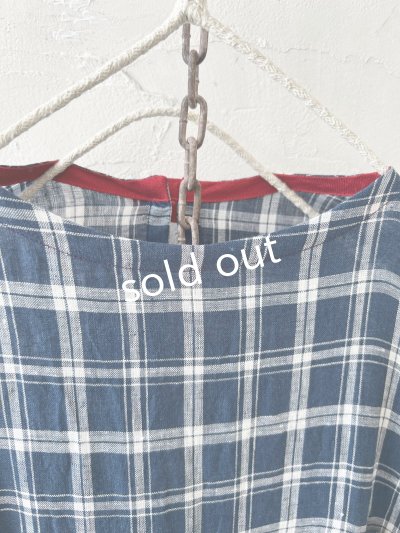 画像3: MARCHE' DE SOEUR／ギャザーワンピース・ブルーグリーンチェック