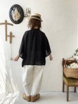 画像11: 08mab/リネンシャンブレーラグランブラウス・マスタード