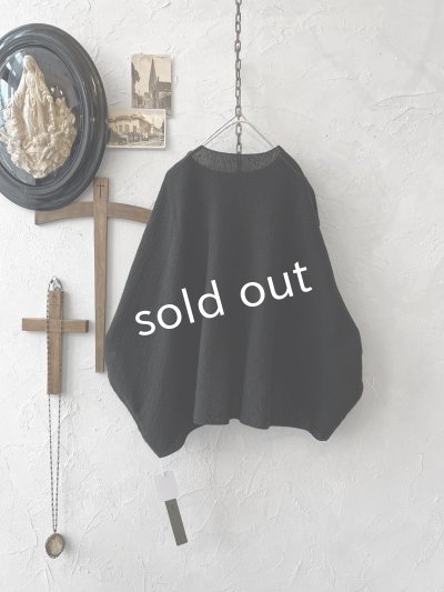 画像5: 08mab/デザインニットプルオーバー・黒