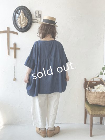 画像11: sorte cuff／インディゴフレアプルオーバー