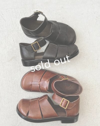 画像6: 【30%OFF SALE】Diu／本革太メッシュサンダル・ブラック【M】