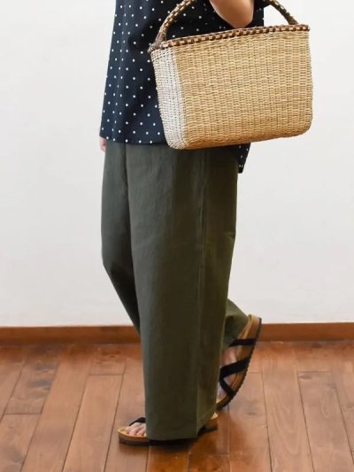 画像5: seasew.／527 ワッシャーコットンワイドペチパンツ・オフ