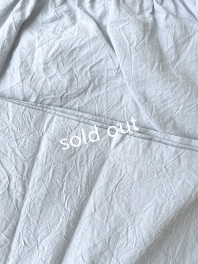 画像2: seasew.／521 ワッシャーコットンワイドペチパンツ・サックス