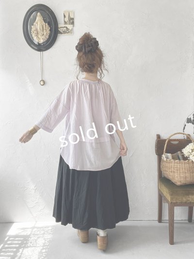 画像13: SO／コットンボイルブラウス・オフ