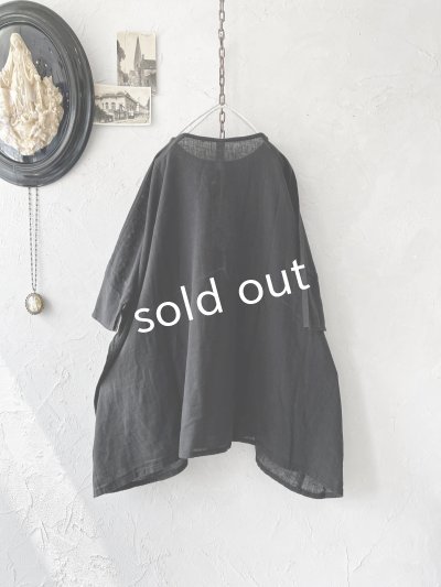 画像6: SO／ガーゼワイドチュニック・ブラック