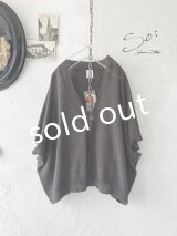 SO／ヘンプコットンカーディガン・チャコール