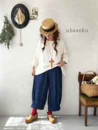 ubasoku/0307 デニムピエロパンツ・インディゴ