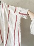 画像5: SO／ガーゼワイドチュニック・レッドストライプ