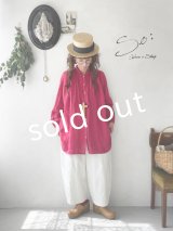 SO／フリルカラーシャツチュニック・ベリー