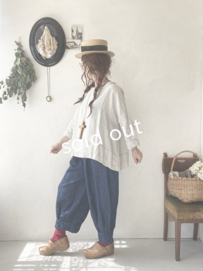 画像10: SO／太パイピング衿プルオーバー・ナチュラル