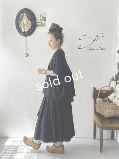 画像8: SO／切り替えワイドプルオーバー・ネイビーブラック