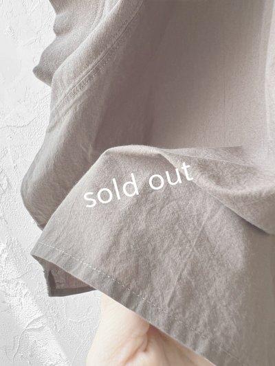 画像3: SO／切り替えワイドプルオーバー・グレージュ