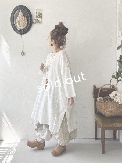 画像12: SO／裁ち切りスキッパーチュニック・ブラック