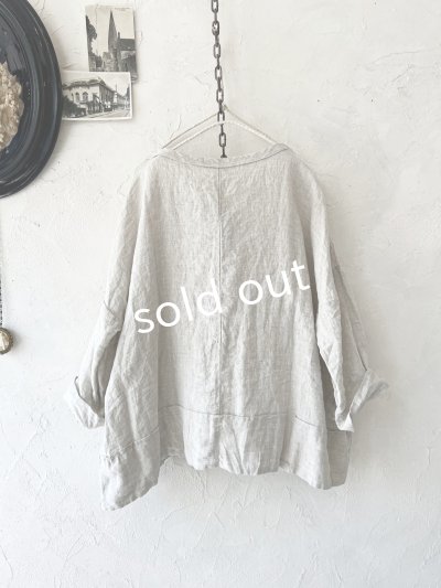 画像6: SO／太パイピング衿プルオーバー・ナチュラル