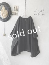 SO／ガーゼワイドチュニック・ブラック
