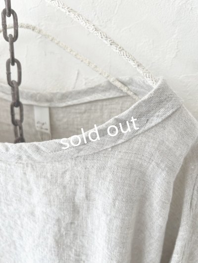 画像3: SO／太パイピング衿プルオーバー・ナチュラル