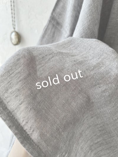 画像5: SO／ガーゼワイドチュニック・グレー