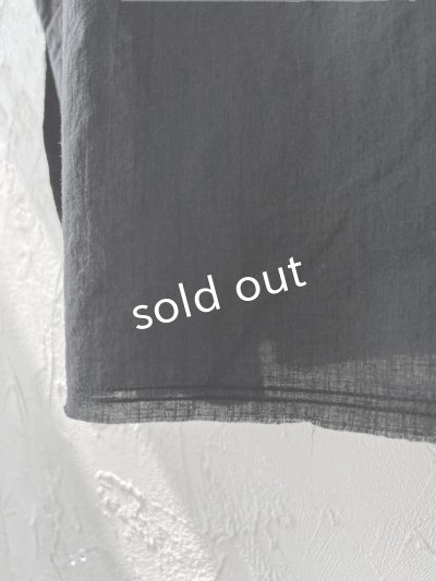 画像3: SO／裁ち切りスキッパーチュニック・ブラック