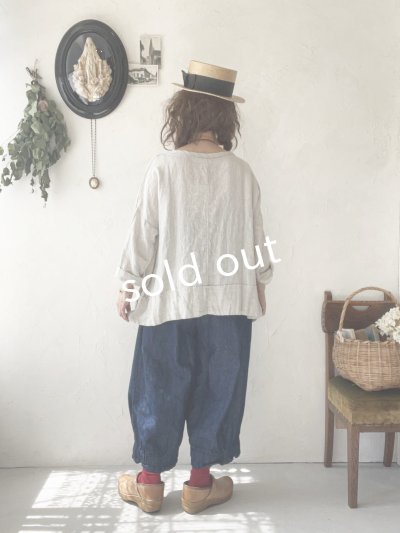 画像11: ubasoku/0307 デニムピエロパンツ・インディゴ