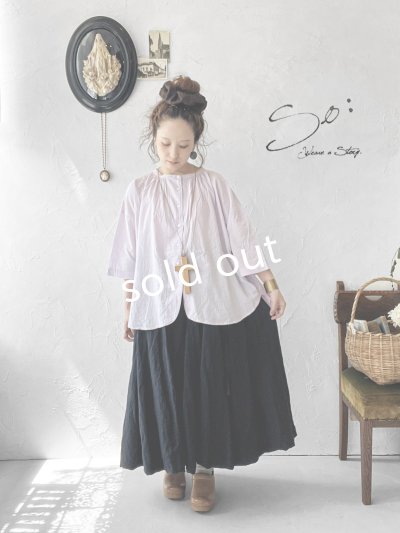 画像11: SO／コットンボイルブラウス・オフ