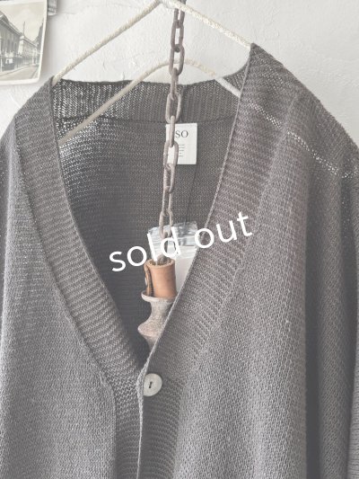 画像2: SO／ヘンプコットンカーディガン・チャコール