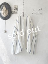 SO／ガーゼワイドチュニック・ブルーストライプ