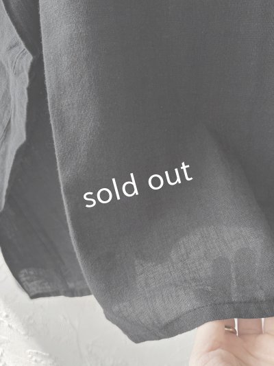 画像4: SO／ガーゼワイドチュニック・ブラック