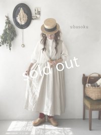 ubasoku/ピンタック２wayワンピース・生成り