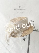 pollenbienco／アンティークレースの帽子・B