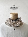 画像1: pollenbienco／アンティークレースのチョーカー・シャンブレー (1)