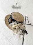 画像1: pollenbienco／アンティークレースの帽子・C (1)