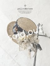 pollenbienco／アンティークレースの帽子・C