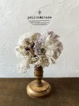 画像2: pollenbienco／アンティークレースのクッションブレスレット・くすみピンク (2)