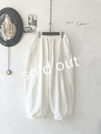seasew.／501 キャンバス後切替コクーンパンツ・オフ
